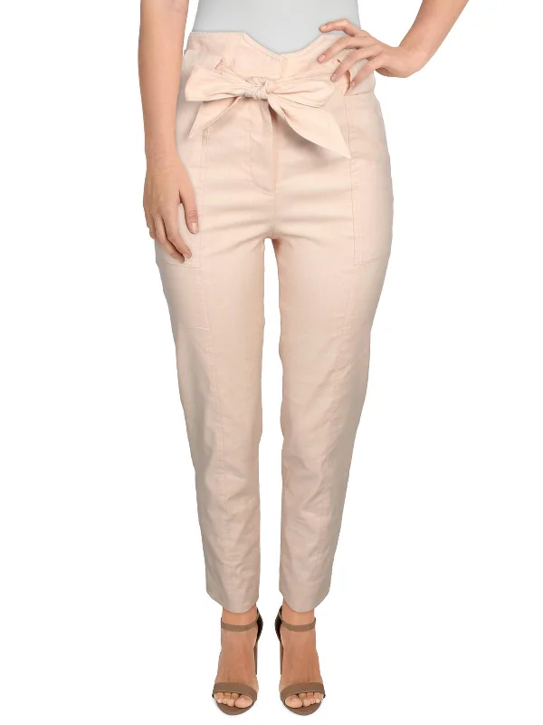 Hollywood Glam Award - Show Style Remington Womens Linen Belted Pants