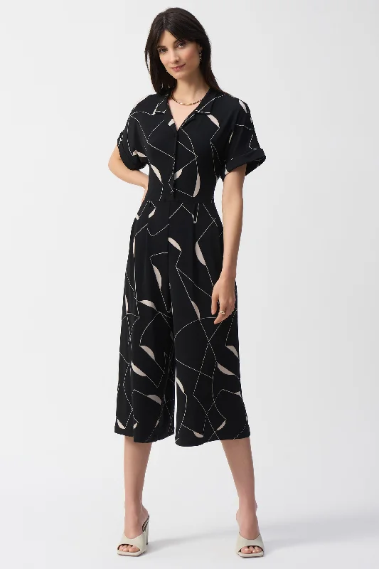 Limited Time GEOMETRIC CULOTTE JUMPSUIT