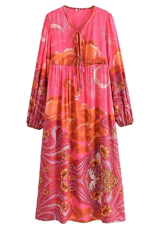 Comfort First Women's Wear GALAXY Maxi Dress - Pink