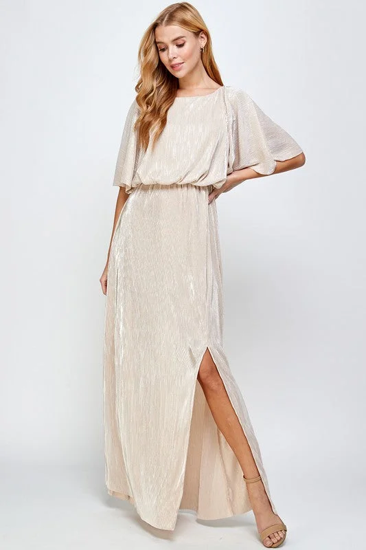 Huge Savings On Parisian Styles Abigail Maxi Dress in Gold