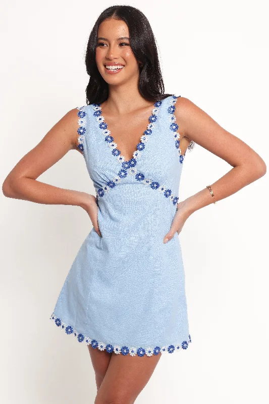 Hot Sale Peri Mini Dress - Blue