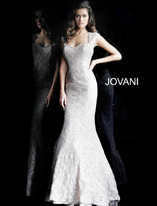 Trendy And Individual Women's Fashion Jovani 61232 Embellished Long Mermaid Dress