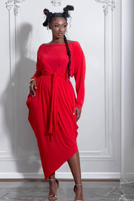 Unbeatable Prices Angled Slouch Maxi Dress