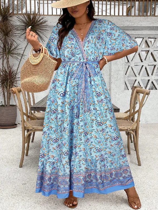 Hot Styles PLUS SIZE Derani Maxi Dress - Blue