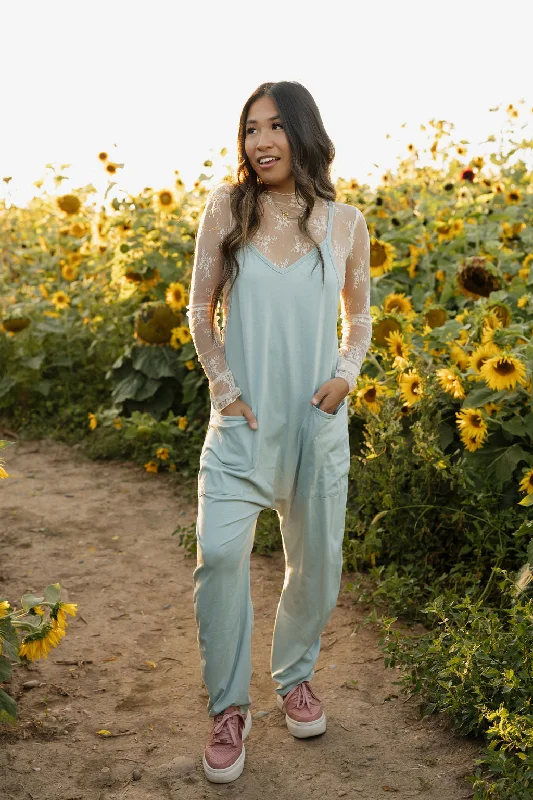 Stylish Savings Wilda Jumpsuit-Seafoam