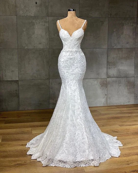 Limited Time Flash Sale Spaghetti Strap Mermaid Royal Wedding Dress prom gown       cg23186