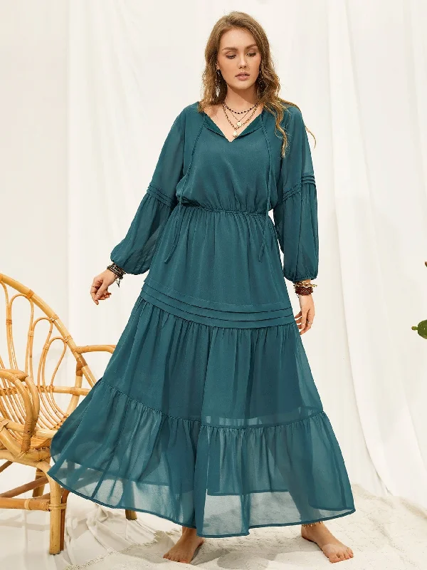 Vintage Style Clothing Sale PLUS SIZE Giselle Maxi Dress - Teal