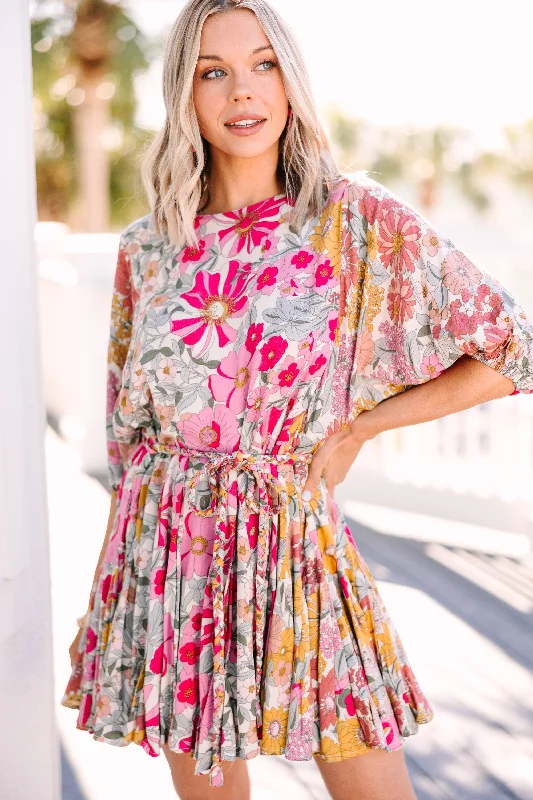 Chic Trend Collection Show Your Love Pink Floral Dress