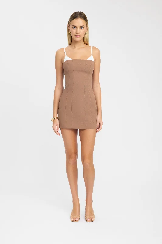 All Season Basics Discount Ariel Contrast Mini Dress