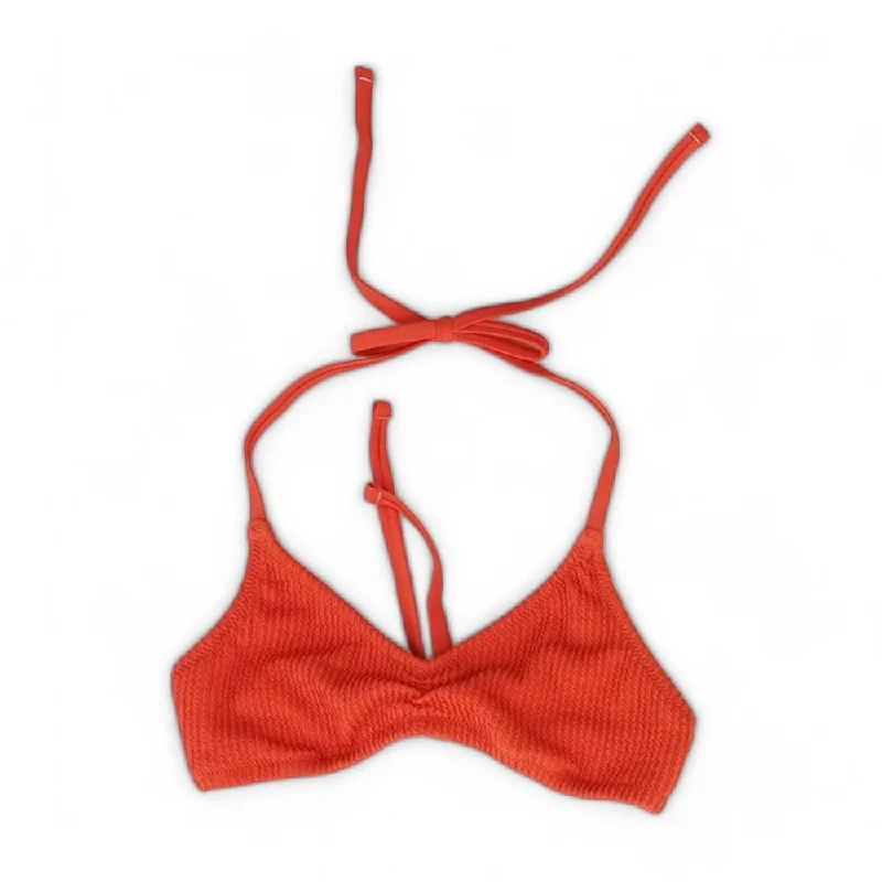 Trendy Urban Attire Orange Solid Swim Top