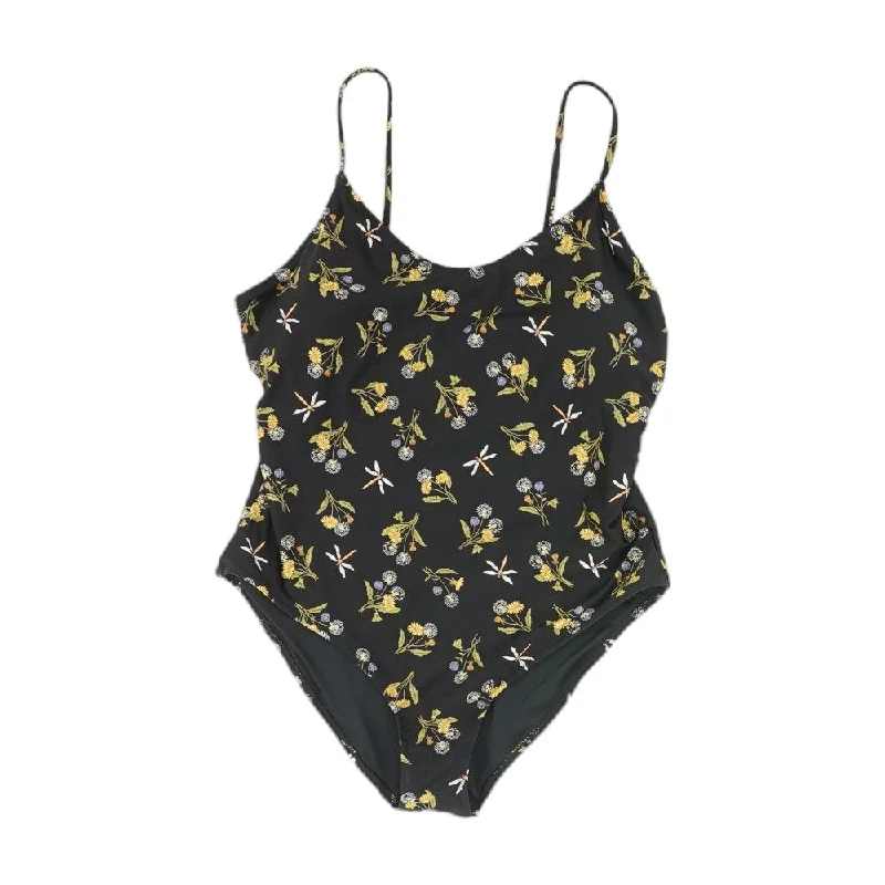 Timeless Elegance Redefined Black Floral One-Piece