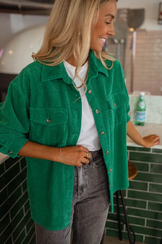 Seasonal Clearance Green Louana Overshirt