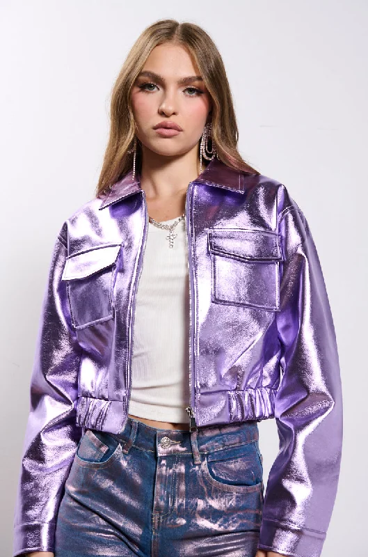 Summer Fashion ALL THE WAY UP METALLIC MOTO