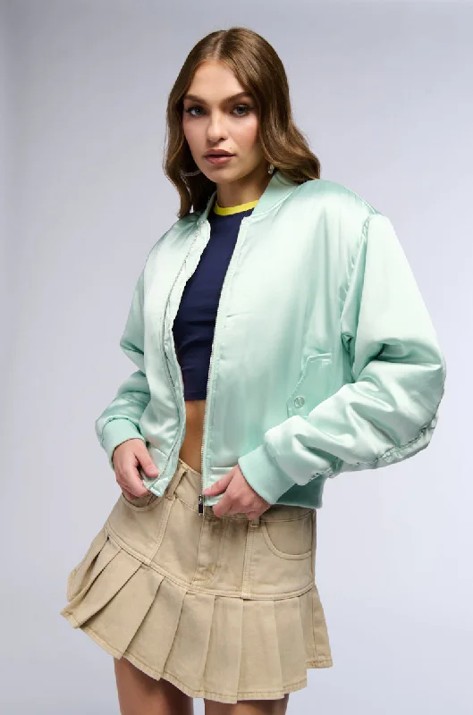 Seasonal Trends ARIZONA SATIN BOMBER