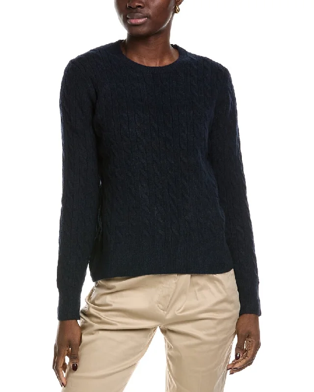 Relaxed Style Brooks Brothers Cable Crewneck Sweater