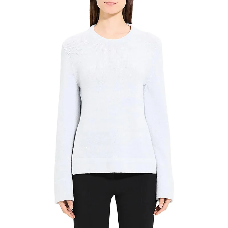 Chic Wardrobe Essentials Womens Solid Wool Pullover Sweater