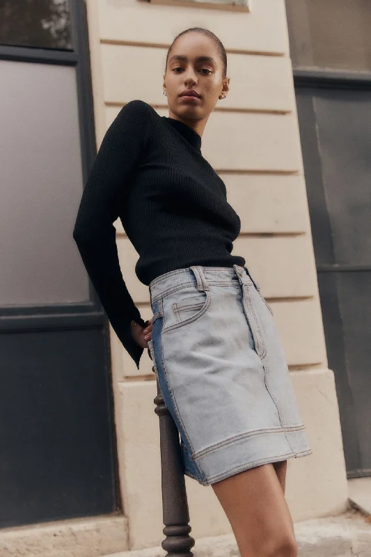 Limited Time Offer Embrace Denim Mini Skirt