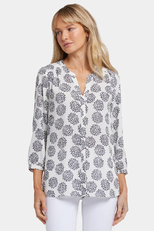 Quality Wear Pintuck Blouse - La Casa Blanca