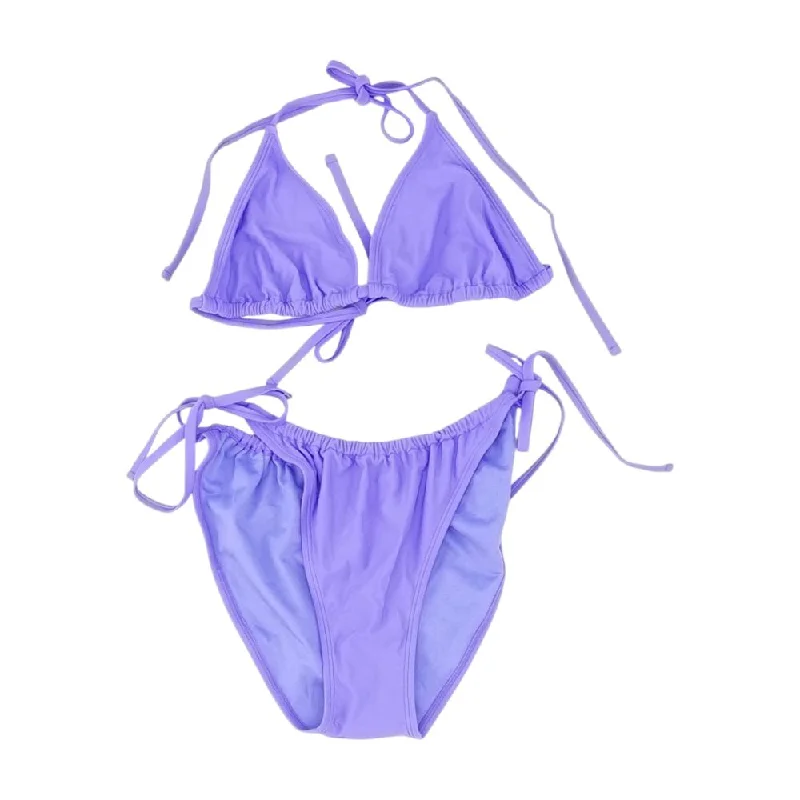 Massive Savings Purple Solid Two-Piece