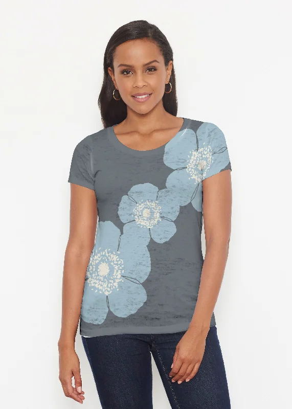 End Of Season Clearance Poppy SteelBlue-Grey (7066) ~ Signature Short Sleeve Scoop Shirt