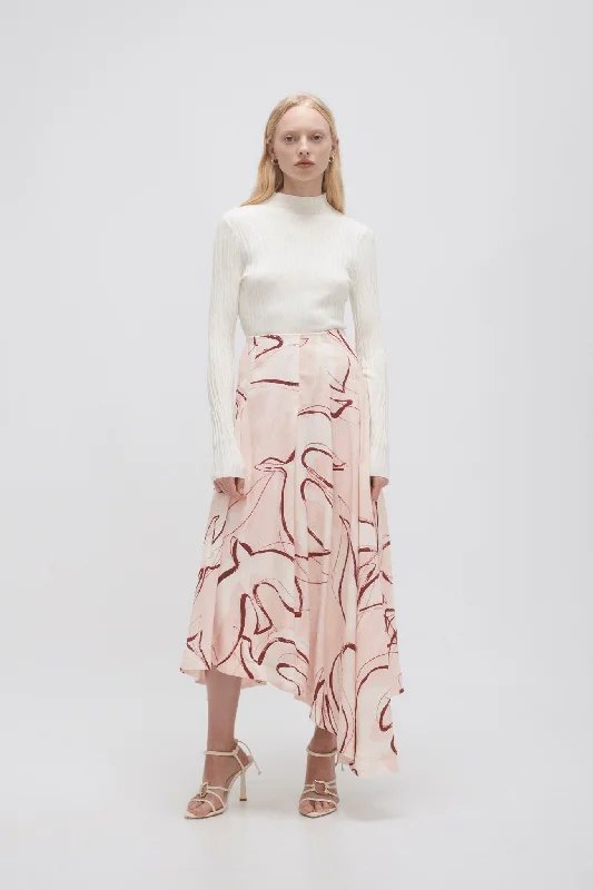 Explore What's New Jeanne Dipped Midi Skirt