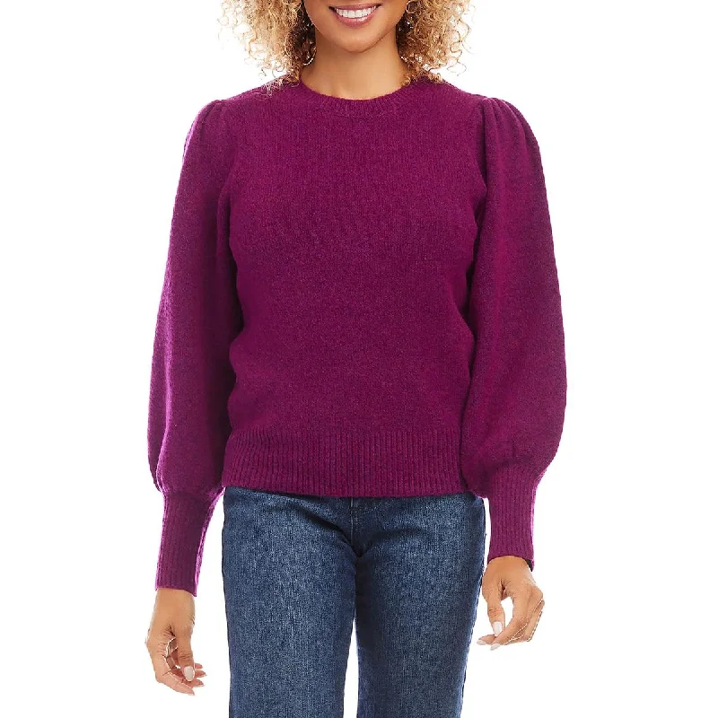 End Of Season Clearance Womens Ribbed Trim  Recycled Polyester Pullover Sweater