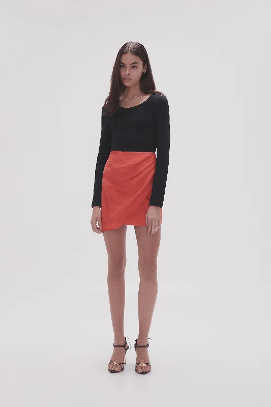 Best Deals Of The Season Kinship Draped Mini Skirt