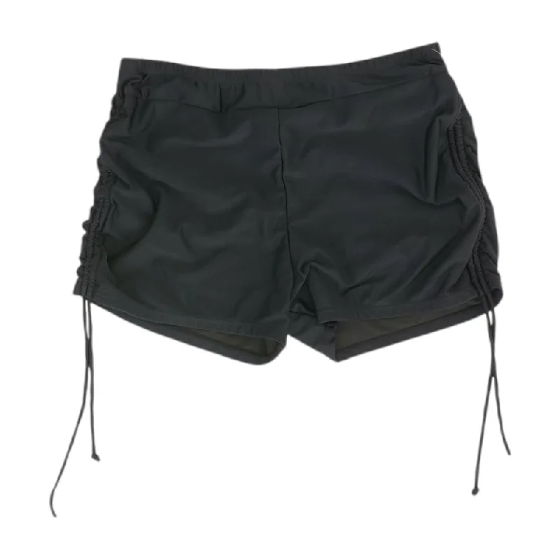 Budget Saver Black Solid Swim Bottom