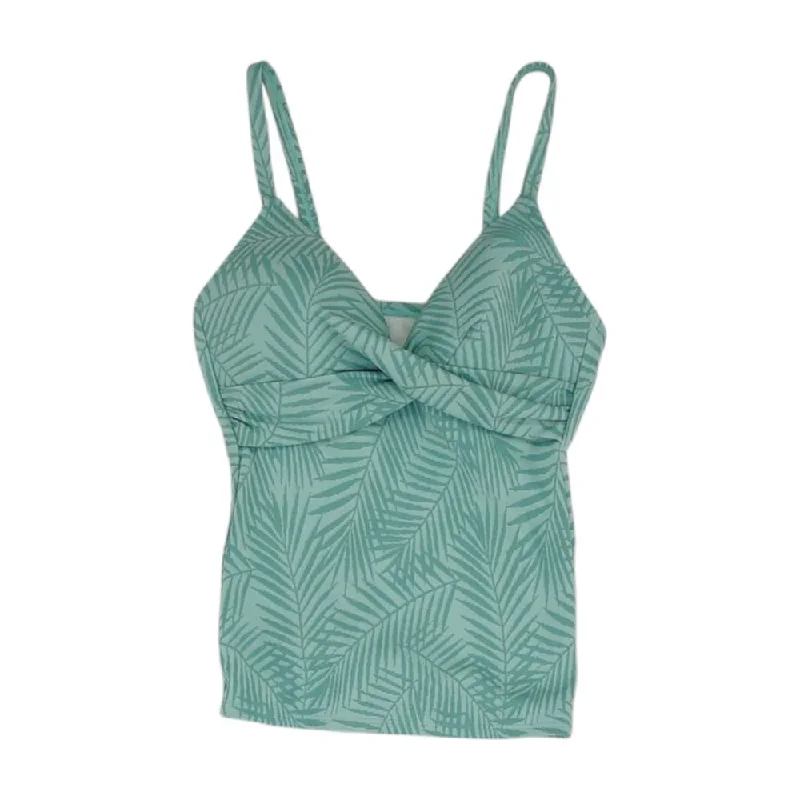 Absurdly Cheap Sale Green Tropical Swim Top