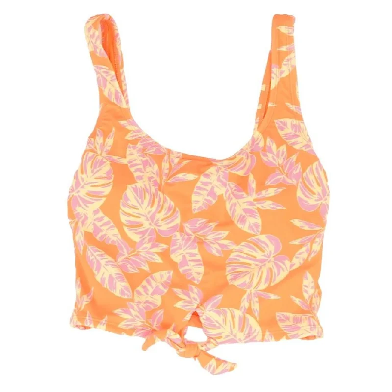 End Of Season Clearance Orange Tropical Swim Top