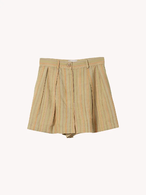 Buy More, Save More Stripe Pleat Short