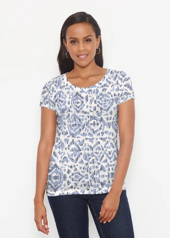 Fashion Frontiers Batik Zebra (7753) ~ Signature Short Sleeve Scoop Shirt