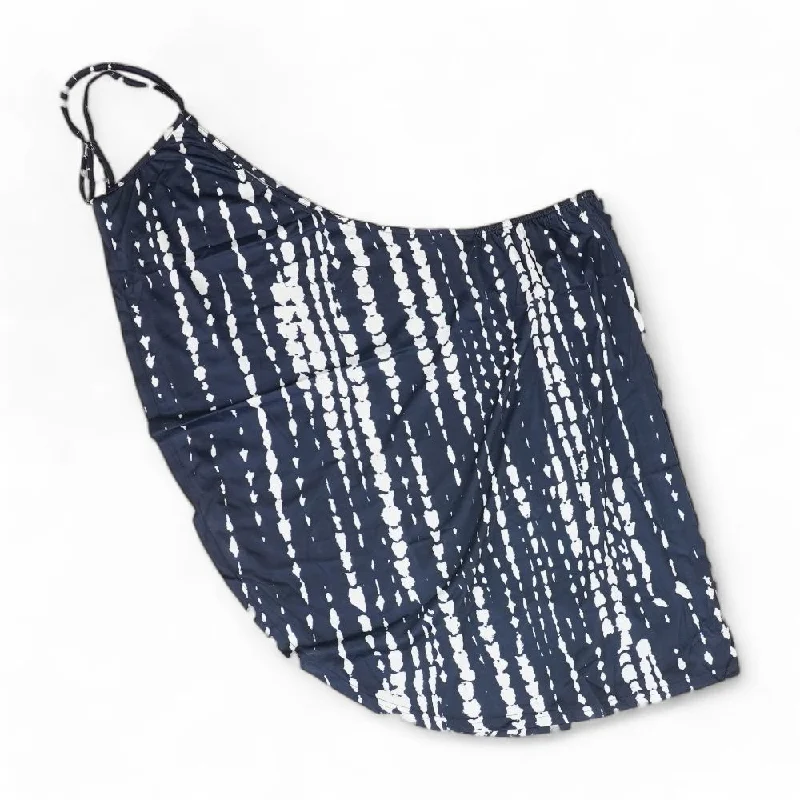 Chic Trends Unveiled Navy Graphic Cover-Up