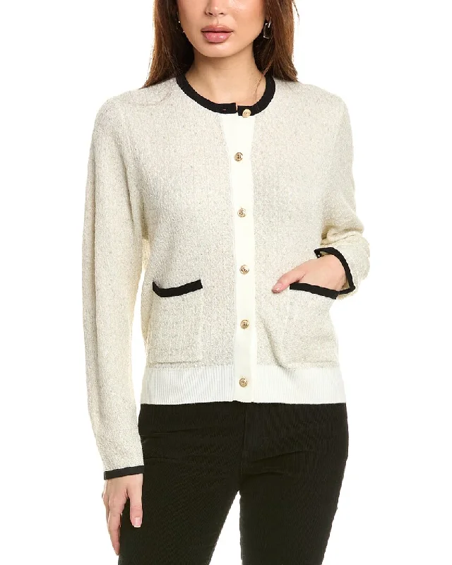 Wardrobe Update Gracia Textured Wool-Blend Cardigan