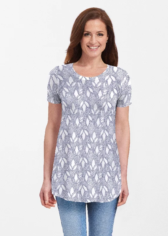 Gift Ideas Dottie Combo Navy (7688) ~ Butterknit Short Sleeve Tunic