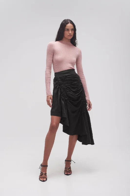 Seasonal Clearance Memoir Asymmetric Midi Skirt