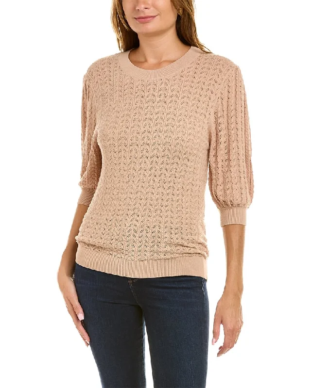 Your Timeless Wardrobe Awaits Elie Tahari Balloon Sleeve Sweater