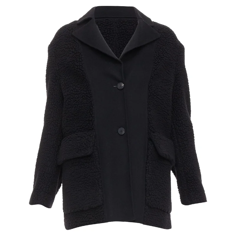 Fresh Styles, Fresh Deals Dior cashmere teddy textured pocketed coat