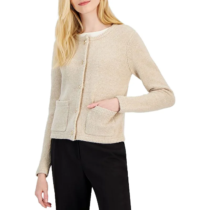 End Of Month Blowout Womens Pocket Knit Cardigan Sweater